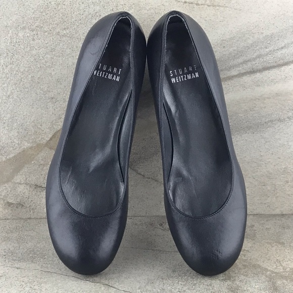 Stuart Weitzman Round Toe Wedge Pumps - Picture 5 of 8